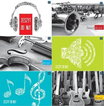 Interdruk Muzikinės natos A4 / 16K (10 vnt)