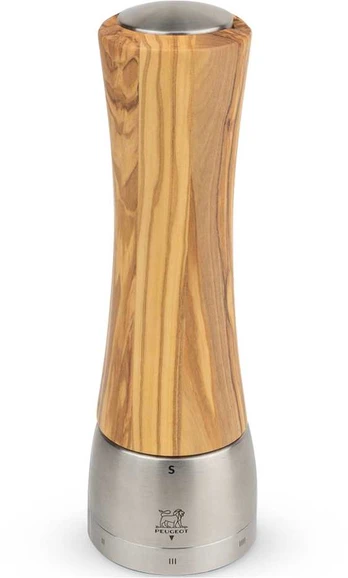 Salt mill, 21 cm, olive wood, uSelect, Madras