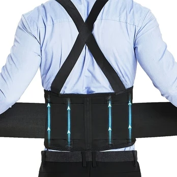 Reguliuojamas nugaros įtvaras su petnešomis, unisex. , XXL