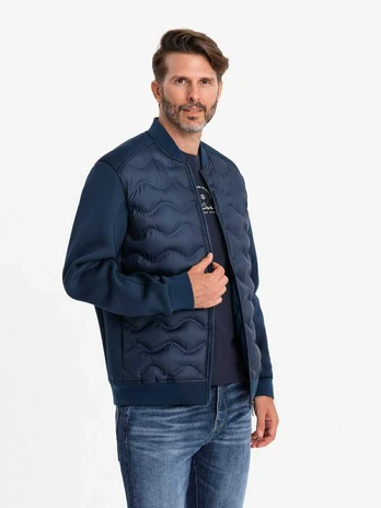 men's jacket dark mėlynas