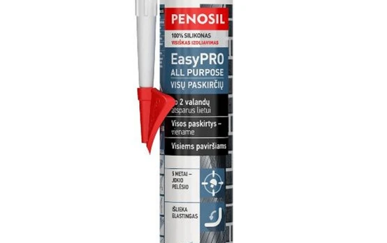 Silikoninis hermetikas PENOSIL EASYPRO ALL PURPOSE, bespalvis, 310 ml