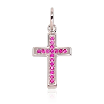 Sidabrinis kryželis su cirkoniais „Sacred Cross VII“