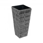 Vazonas WICKER 28x28xH50cm, pilka kaina