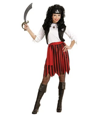 „PIRATAS“ (suknelė su liemene, diržu, galvos apdangalu)