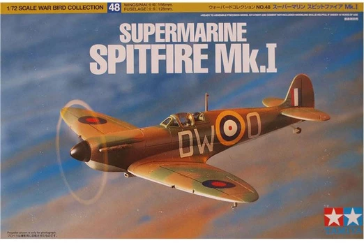 Konstruktorius Tamiya - Supermarine Spitfire Mk.I, 1/72, 60748, 8 m.+