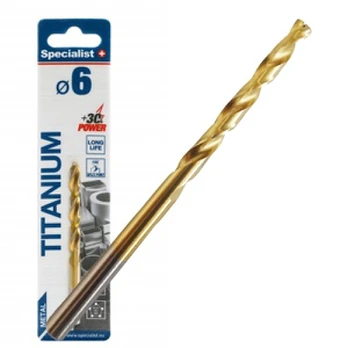 Metalinis grąžtas Specialist+ Titan, 6 mm