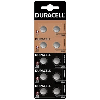 Duracell baterija LR44, 10 vnt