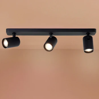 LED lubinis prožektorius Marty, 53 cm ilgio, smėlio juodos spalvos, 3