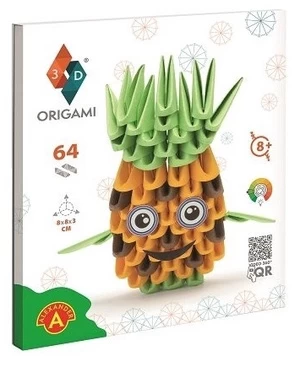 Popierinių figūrų gaminimo rinkinys Alexander 3D Pinaple 2826, balta