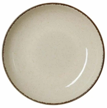 Lėkštė sriubos Was Smilla, 21 cm x 21 cm, rusva