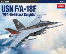 Plastic model Plane USN F/A-18F VFA-154 Black Kinghts 1/72 kaina