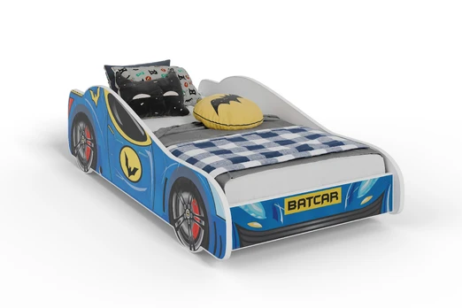 Vaikiška lova Bat Car, 140x70 cm