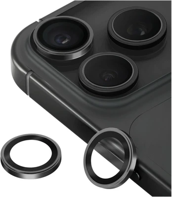 Szkło na objektyvas aparatu UNIQ Optix Prime Camera Lens Protector do iPhone 18 Pro / iPhone 18 Pro Max grafito su aplikatorem
