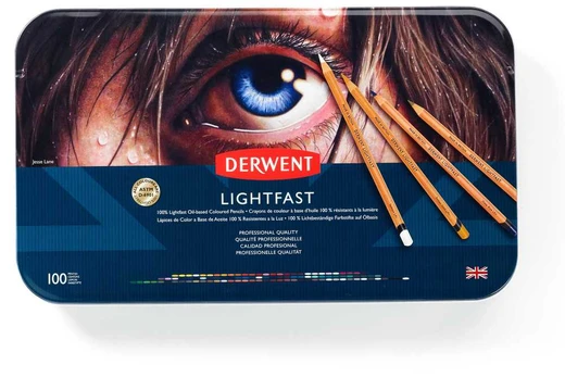 Derwent Lightfast -värikynälajitelma, 100-osainen