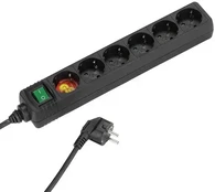 Vivanco extension cord 6 sockets 1.4m, black kaina
