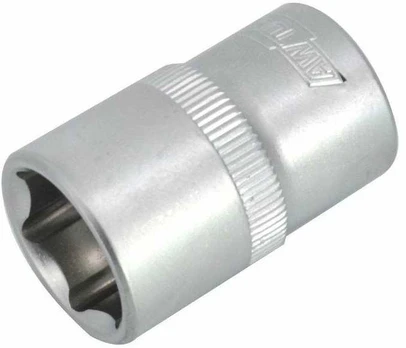 AW-Tools AWTOOLS NASADKA 6-KĄTNA 1/2" KRÓTKA 13mm Juodas LINE