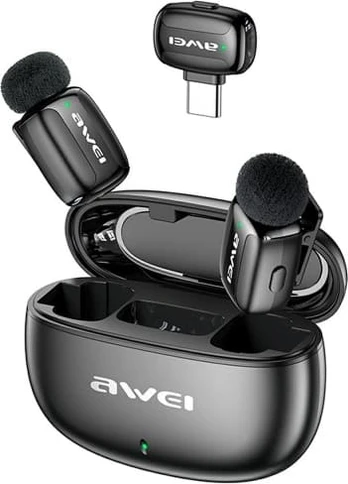 Awei Lavalier microphone MK5 Duo Ai-Voice black