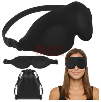 3D miego kaukė unisex, juoda