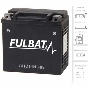 Fulbat Akumuliatorius 14 Ah 220 12V
