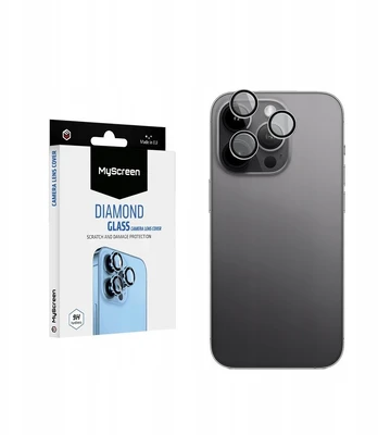 - MyScreen DIAMOND GLASS CAMERA LENS COVER Juodas