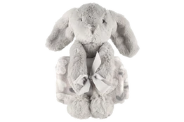 Pledas 4Living Bunny, baltas/pilkas, 75 cm x 100 cm