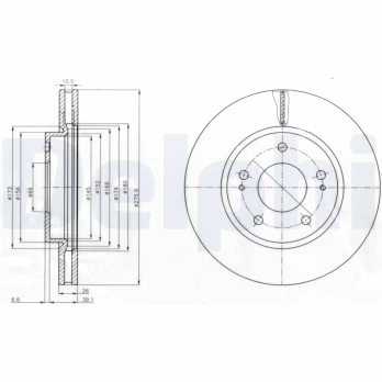 DELPHI BG4147 Brake Disc