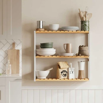 Lentyna, SONGMICS BCB13W, 60 x 15 x 54 cm, Balta