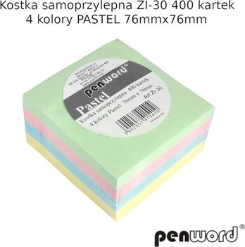 Lipnios "post-it" lapelių blokelis 76x76mm, 400 lapelių