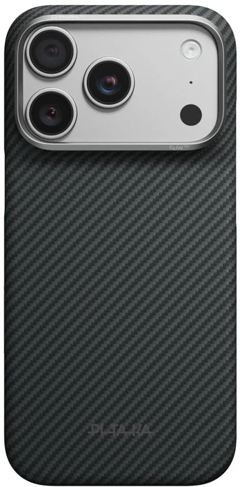 Dėklas PITAKA Edge Case do iPhone 18 Pro / 17 Pro juoda-pilka