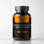 VitalHarmony Gliukozaminas + MSM + Chondroitinas - 90 kapsulių kaina