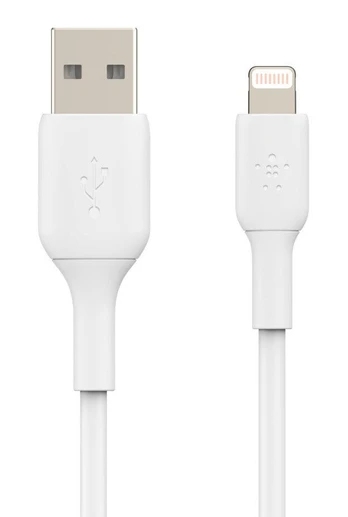 Laidas Belkin AKBLKTUPVCALTG1, USB/Apple Lightning, balta