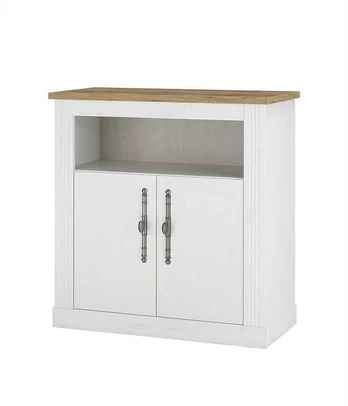 Komoda Imv Westminster, 92 cm, balta/ąžuolas