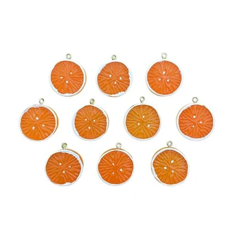 3D pakabukai, 10pcs Orange Round Discs