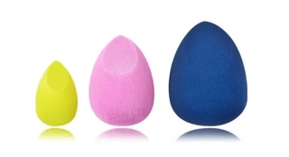 Real Techniques Prism Glo Sponge Set Perfect Blend Trio Makeup Sponge Set