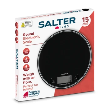 Salter SA00595BCFEU12 apvalios virtuvinės svarstyklės