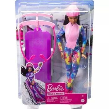 Lėlė Barbie su rogėmis