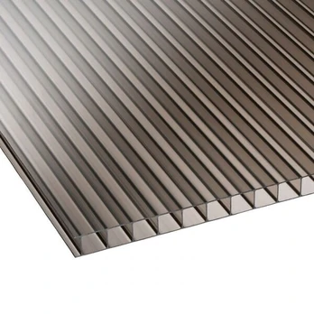Kanalinis polikarbonatas 10mm, bronza, 2,10 x 6 m