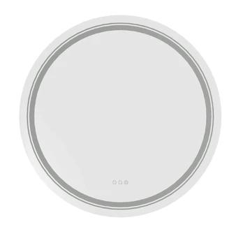 DOVER 80 bathroom wall mirror, silver