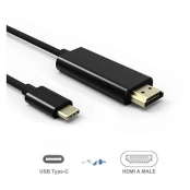 RoGer Cable USB-C toHDMI 4K@30Hz / 1.8m kaina