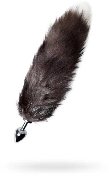 Toyfa Sidabrinis anal plug with a fox tail