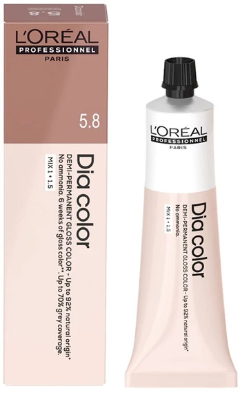 L'Oreal DIA COLOR pusiau nuolatinis dažymas be amoniako #8 60 ml