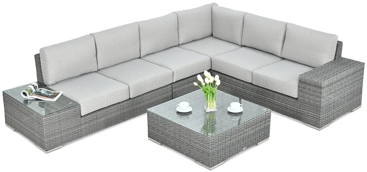 Lauko baldų komplektas AVOCADO, Dark Grey