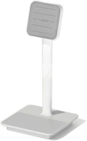 Magnetic Phone Stand with Dual Wireless Charging - Silver