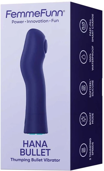 Femmefunn HANA THUMPING BULLET TAMSIAI VIOLETINIS