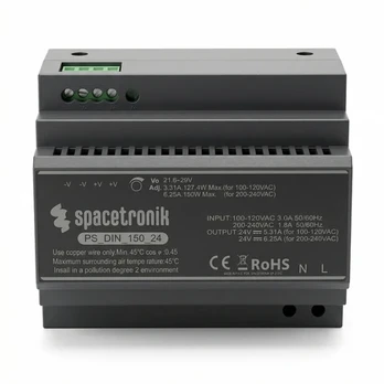 Spacetronik Maitinimo šaltinis DIN 150W 24V 6.25A