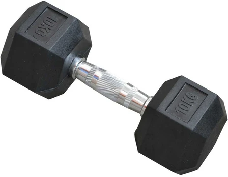 HEX RUBBER Hanteliai 10 KG EB FIT