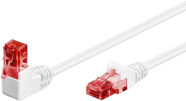 Goobay Kabelis LAN Patchcord CAT 6 U/UTP 1x90 BALTA 2m