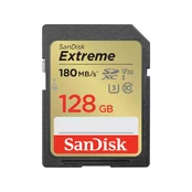 Atminties kortelė Sandisk Extreme SDXC, 128 GB