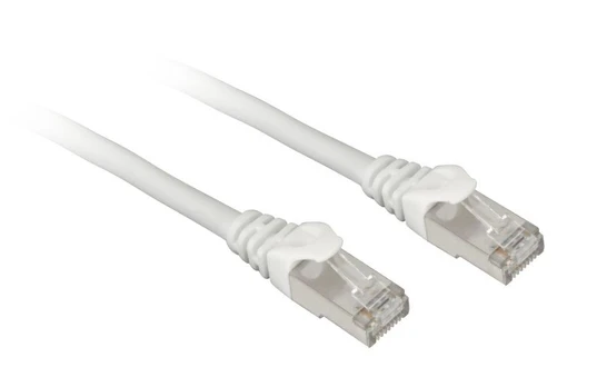 Sharkoon patch network cable SFTP, RJ-45, with Cat.7a raw cable (white, 1 meter)