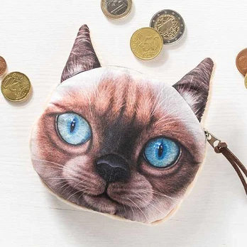 3D katės monetų maišelis, 1 modelis